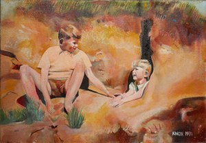 At the Beach by Knox  1971