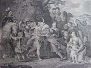 Joseph Meeting His Father unknown artist/etcher