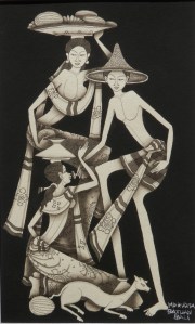 Balinese Life Ink by Rudita of Batuan