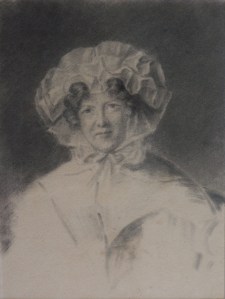 Dowager pencil portrait unknown artist